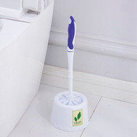 顺美 马桶刷 浴室卫生间马桶刷套装 软胶手柄带底座清洁卫生间刷子 简约款 SM-5619