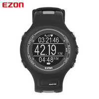 宜准（EZON)手表 户外运动系列智能心率监测男士运动手表黑色 E1B11