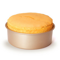 学厨 CHEF MADE 蛋糕模具6寸不粘戚风蛋糕海绵蛋糕模圆形活底烘焙工具烤箱用香槟金色WK9052