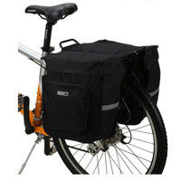 乐炫 ROSWHEEL 自行车包 骑行包装备包后货架包山地车后架包 驮包驼包 黑色