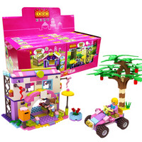 积高（COGO）梦幻女孩积木（17种造型） 女孩拼插玩具 八合一公主城堡 13014粉色