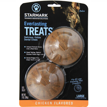 STARMARK 星记 宠物狗零食独处宠物玩具配套用磨牙饼鸡肉味大号宠物狗零食金毛拉布拉多狗零食