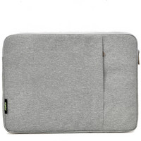 云动力 笔记本内胆包14.1英寸加绒防震苹果联想戴尔小米游戏本电脑包T-600浅灰色