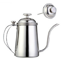 亚米（Yami） 不锈钢长嘴手冲咖啡壶 温度计细口壶 YM8051 500cc