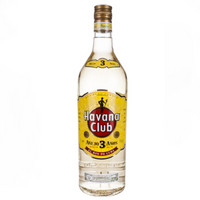 哈瓦那（Havana）洋酒 古巴 哈瓦那 俱乐部  3年 陈酿 朗姆酒 1000ml 原装进口