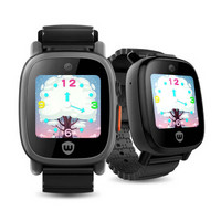 卫小宝 儿童电话手表 双摄学生手表  GPS五重定位 智能触控手表手机 K7 黑色