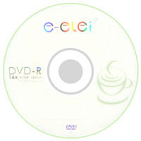 e磊(e-elei) 16速 4.7G 空白DVD光盘 桶装25片 刻录盘(DVD-R)