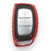 铁摩图 汽车钥匙壳 现代汽车钥匙保护套 钥匙包 活力红 具体以车型匹配为准