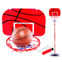 爸爸妈妈（babamama）篮球架 1.5米铁杆球筐室内户外篮球栏可调节高度宝宝投篮儿童玩具 553-15