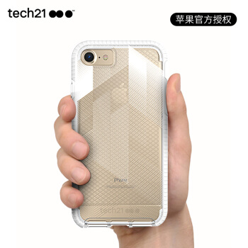 tech21苹果7/8手机壳 iPhone7/8 防摔手机壳/保护套 3米防摔 都市时尚款 4.7英寸 白色