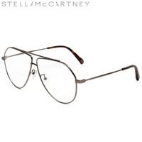 丝黛拉麦卡妮Stella McCartney eyewear 女光学镜 金属眼镜框 飞行员近视眼镜 SC0063O-002 枪色镜框 60mm