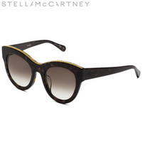 丝黛拉麦卡妮Stella McCartney kering eyewear 女墨镜 链条 亚洲版 SC0018SA-004 哈瓦那框渐变棕镜片 51mm