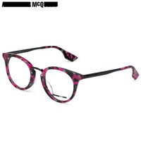 MCQ 麦昆 eyewear 中性款近视眼镜框 男女光学镜架 MQ0072OA-004 哈瓦那偏紫红色镜框 49mm
