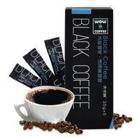 沃欧咖啡（WOW COFFEE） 速溶黑咖啡12.5g（2.5g*5条） 盒装