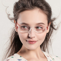 纳尼尼进口老花镜男女轻薄时尚CP2 折叠便携高清舒适老花眼镜 红色200度