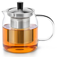 尚明samadoyo 耐热加厚玻璃茶壶不锈钢过滤家用大容量泡茶器 S045 700ml