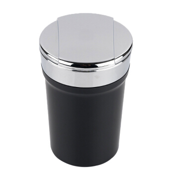 爱蚁(ianttek)AT-09 汽车烟灰缸 车载烟灰缸 带盖 车内LED带灯用品装饰 黑色