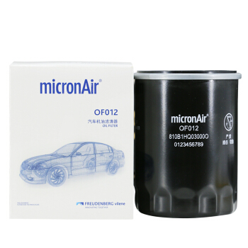 MICRONAIR 科德宝 机油滤清器机油滤芯机油格OF012适用于(雅阁/冠道/十代思域/缤智/哥瑞/锋范/凌派杰德飞度