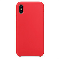 伟吉(WEIJI) iPhoneX手机壳 苹果x手机保护套 液态硅胶手机壳  红色