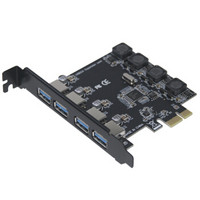 moge 魔羯 MC2016台式机PCIEx1转4口USB3.0独立供电扩展卡 瑞萨(NEC)芯片
