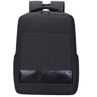 云动力 双肩电脑包15.6英寸 男士商务笔记本背包简约时尚休闲书包YB-200黑色