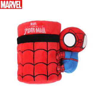 漫威(Marvel)汽车遮阳板挡纸巾盒 车用车载纸巾盒套车载抽纸盒 置物桶 正版漫威 Q版蜘蛛侠