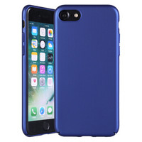 伟吉(WEIJI)iPhone 7/8手机壳保护套轻薄全包金属质感防摔耐磨男女款pc材质硬壳 蓝色