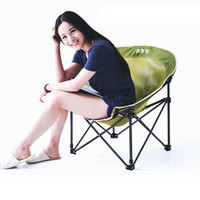 威野营（V-CAMP）折叠椅户外休闲阳台太阳椅舒适网纱月亮椅家用懒人椅