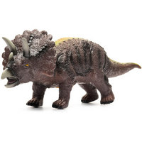 爸爸妈妈（babamama）恐龙 三角龙搪胶模型 侏罗纪动物模型玩具 加大号 B5030