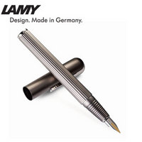 LAMY 凌美 帝国系列F尖钛金属哑光银色墨水笔 钢笔 93F 0.7mm