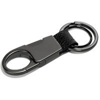 YooCar 汽车钥匙挂件车钥匙扣 男钥匙环弹簧款 黑镍色