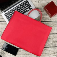 沃趣 macbook苹果电脑包air13.3英寸手提电脑包14小米pro15联想男女内胆包 红色