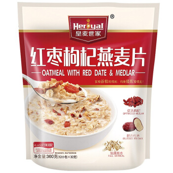 皇麦世家（Heroyal） 即食谷物 红枣枸杞燕麦片 360g