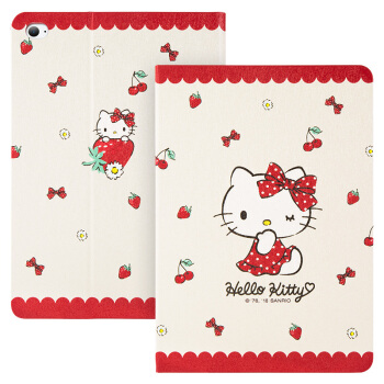 Hello Kitty 苹果iPad mini4保护套/壳 智能休眠 卡通防摔支架皮套 小清新凯蒂