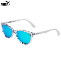 PUMA 彪马 eyewear 太阳镜儿童款 板材墨镜 PJ0022S-005 透明镜框淡蓝镜片 47mm