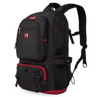 索宝 Soarpop 电脑包 双肩包 时尚休闲大容量15.6英寸笔记本男学生书包背包BB4364MBK黑色