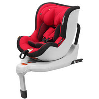 惠尔顿（Welldon）汽车儿童安全座椅 0-4岁 360度旋转 ISOFIX接口 茧之爱 宝石红
