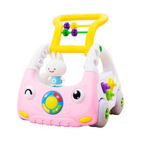 火火兔宝宝学步车手推车婴儿童音乐玩具6-18个月可调速助步车1岁粉色