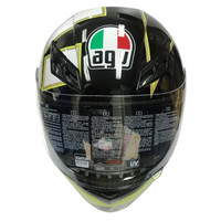 AGV 头盔 K3 TOP 四季通用 广角通风透气全盔跑盔 意大利机车赛车骑行头盔 歌德黑 GOTHIC 46 BLACK M