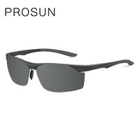 保圣（prosun）太阳镜 铝镁运动镜男士司机驾驶镜高清偏光墨镜