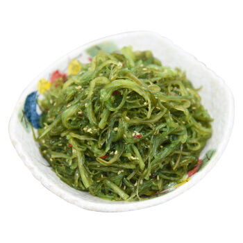 gaishi 盖世 冷冻即食调味裙带菜 芥末味 500g 袋装 日料寿司海藻沙拉 海鲜火锅凉菜