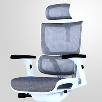 体思科 VISION 人体工学电脑椅 游戏竞技椅 双背电脑椅 办公网椅 家用 银灰色