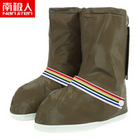 南极人雨鞋套男女通用雨天防水鞋套咖啡色XXL(43-44)30CM19D025