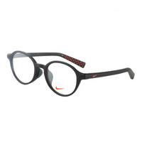 NIKE 耐克 儿童款黑色镜框黑色镜腿板材全框光学眼镜架眼镜框 5011AF 001 47MM 黑色 47