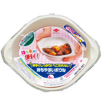 Toyal东洋铝 日本品牌 深型咖喱碗6只装 一次性餐盒创意餐具深型大容量咖喱碗餐盘甘蔗纸浆环保材料16*20*7cm