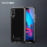 tech21华为 P20 手机壳/保护套  3.6米防摔 菱格纹手机壳 黑色