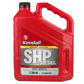 康度（Kendall）美国原装进口 SHP全合成柴机油 5W-40 CJ-4级 3.785L 汽车用品