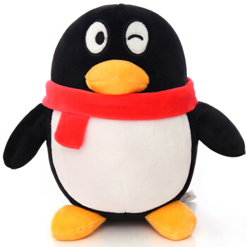 ZAK! 多多堡QQfamily系列毛绒玩具 玩偶公仔 生日礼物 抱枕靠垫布娃娃 QQ企鹅 18厘米