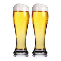 帕莎帕琦 欧洲进口威森啤酒杯玻璃饮料杯660ML两只装42756