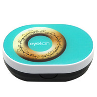 eyekan（世纪凯达）隐形眼镜盒 伴侣盒 双联盒 护理盒K1618 甜甜圈 绿色
